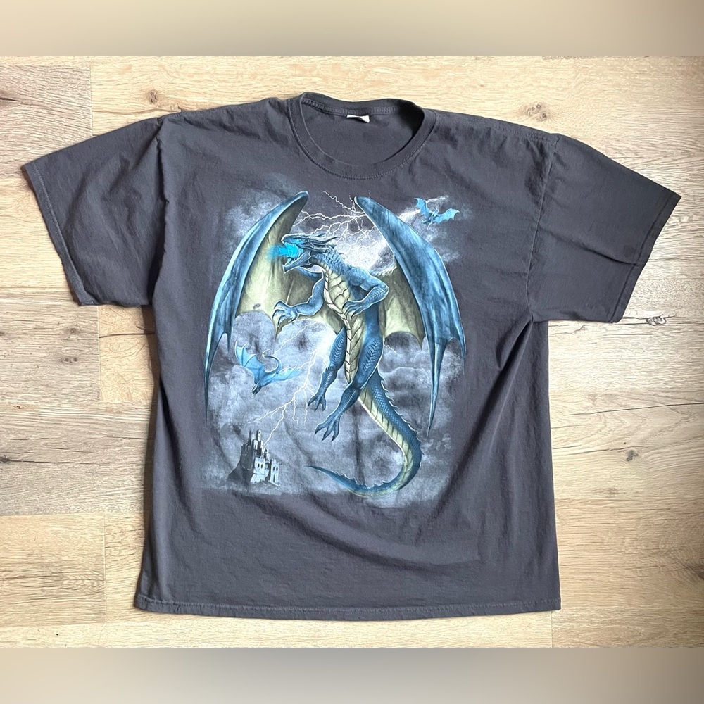 Vintage Y2K Dragon Tee